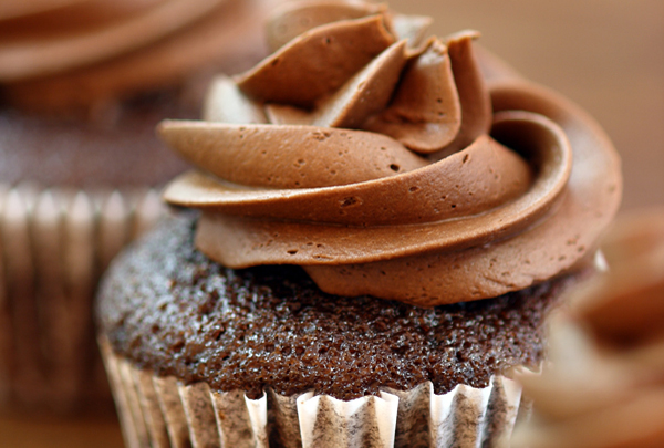 Cupcake Chocolate home - Cupcake de Chocolate com Ganache de Chocolate