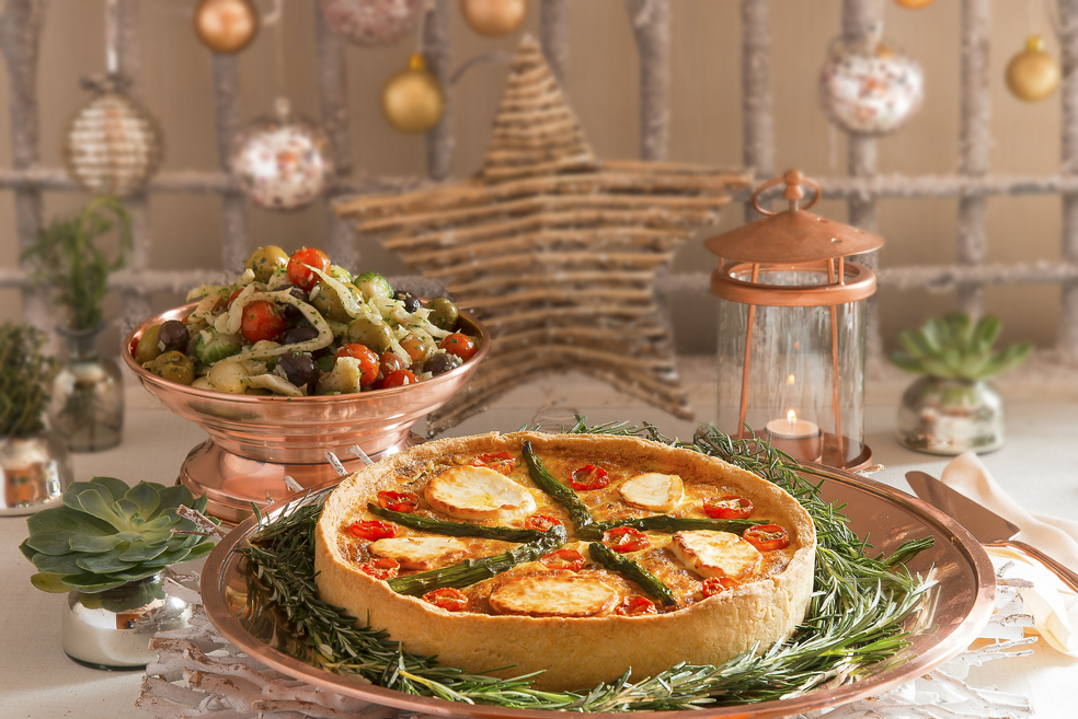 Dicas para a Ceia deTorta de aspargos verdes com tomatinhos e Salada de bacalhau2 - Dicas para Ceia de Natal